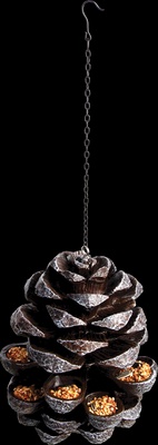 Comedero con Forma de Pi�a para Pajaros